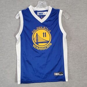 Golden State Warriors Klay Thompson #11 Boys Jersey Tank Large Blue  Logo